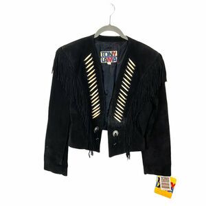Tony Lama Western Jacket Vintage Women's America Black Fringe Southwestern SZ 6
